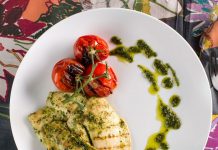 Chicken with Cherry Tomatoes and Chimichurri