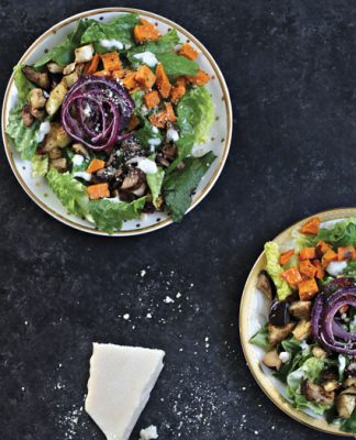 Roasted Vegetable Salad with Creamy Dairy Dressing