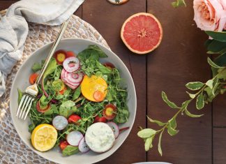 Root Vegetable Salad with Yogurt Dressing