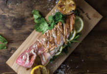 Whole Grilled Branzino with Lemon and Fresh Herbs