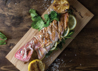 Whole Grilled Branzino with Lemon and Fresh Herbs