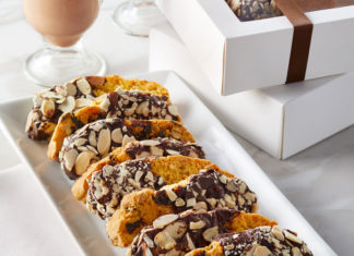 Almond Cornmeal Biscotti with Dried Cherries