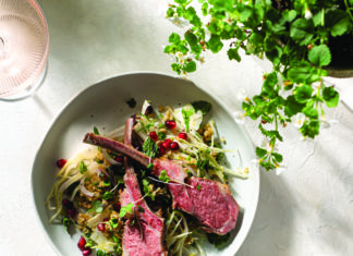Lamb Chops with Freekeh and Fennel Salad