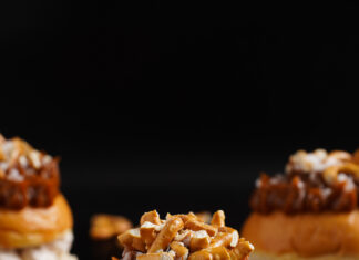 Decadent Doughnuts // Salted Caramel Pretzel Doughnuts