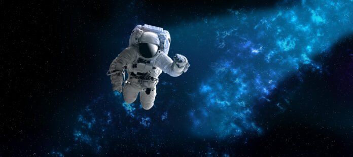 Astronaut,In,Outer,open,Space,,,Which,Is,Behind.,Blue,Beautiful