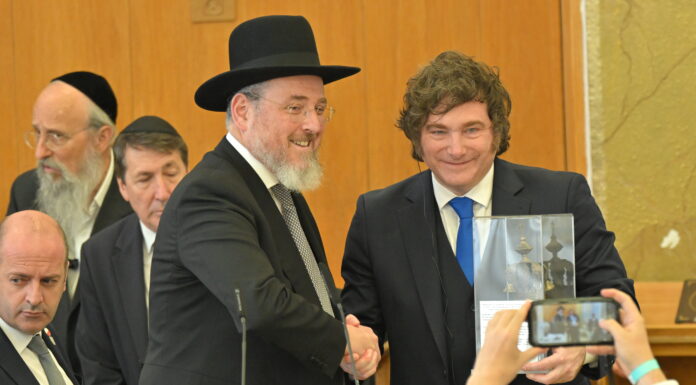 Welcoming a President to the Beis Midrash