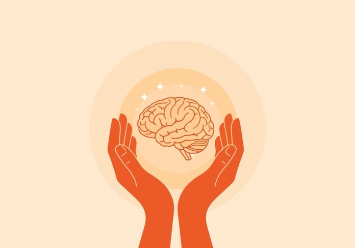 Vector,Illustration,Of,Hands,Protecting,A,Brain,In,A,Bubble